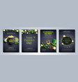 saint patricks day brochure template vector image vector image