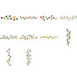 set christmas lights svg bundle vector image