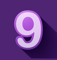 volume icons number nine vector image vector image