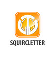 squircle initial letter tw logo concept design vector image
