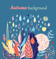 autumn background vector image