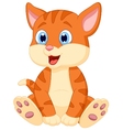 cute cat cartoon vector image