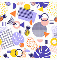 abstract seamless pattern with lines geometric vector image vector image