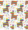 cinco de mayo seamless pattern with fiesta vector image
