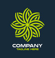 modern tree leaf and garden logo vector image