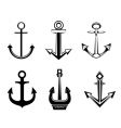 set of anchor symbols vector image