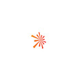 abstract spark shine logo vector image