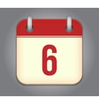 calendar app icon vector image