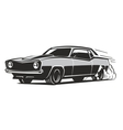 black muscle car vector image vector image