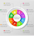 infographic design template with celebration icons vector image