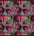 pattern with pumpkins vector image vector image