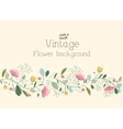 retro flower background concept vector image