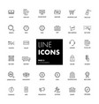 line icons set e-commerce vector image