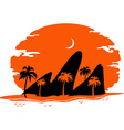 abstract landscape of tropical beach vector image vector image