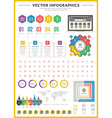 big pack of data visualization infographics vector image vector image