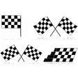 checkered flag vector image