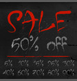 set sale labels for discount season vector image vector image