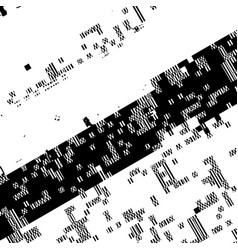 Monochrome glitch effect textured checked pattern Vector Image