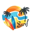 bright surfing or print for t-shirts vector image
