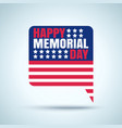 happy memorial day vector image