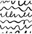 wavy grunge lines seamless pattern vector image
