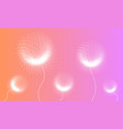 dandelion abstract template for background vector image