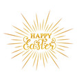 happy easter inscription vector image