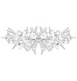 drawing leaves vector image