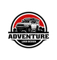 adventure truck logo vector image vector image
