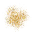 sparkling glitter border isolated on white vector image