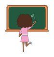school student girl cartoon vector image