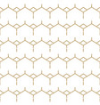 abstract white and gold seamless lines pattern vector image vector image