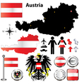 austria map vector image vector image