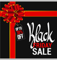 black friday sale poster vector image