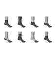 black socks on mannequin realistic set vector image