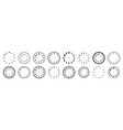 mechanical clock faces with arabic numerals bezel vector image