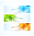 set of grunge banners vector image