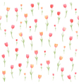 watercolor floral seamless pattern vector image