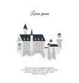 neuschwanstein castle icon color symbol vector image