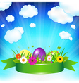 easter eggs vector image
