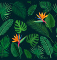 tropical seamless pattern vector image vector image
