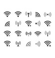 icon wifi wireless signal from radio remote vector image