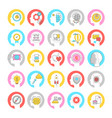 brainstorming concept colorful linear icons vector image