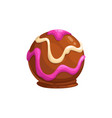 chocolate candy icon sweet choco dessert vector image vector image