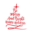 christmas text quote typography tree vector image
