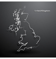 united kingdom map2 vector image vector image