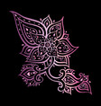 abstract flower hand drawn vector image