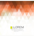 colorful fade triangle background with white vector image