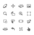 image manipulation icons vector image