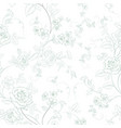 seamless pattern from flowers of roses on a white vector image vector image
